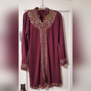 Embroidered top for women size medium